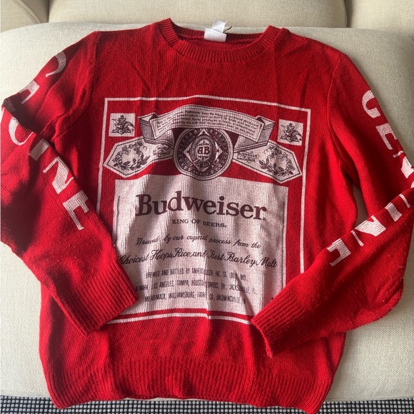 Junk Food Budweiser sweater - Picture 1 of 2